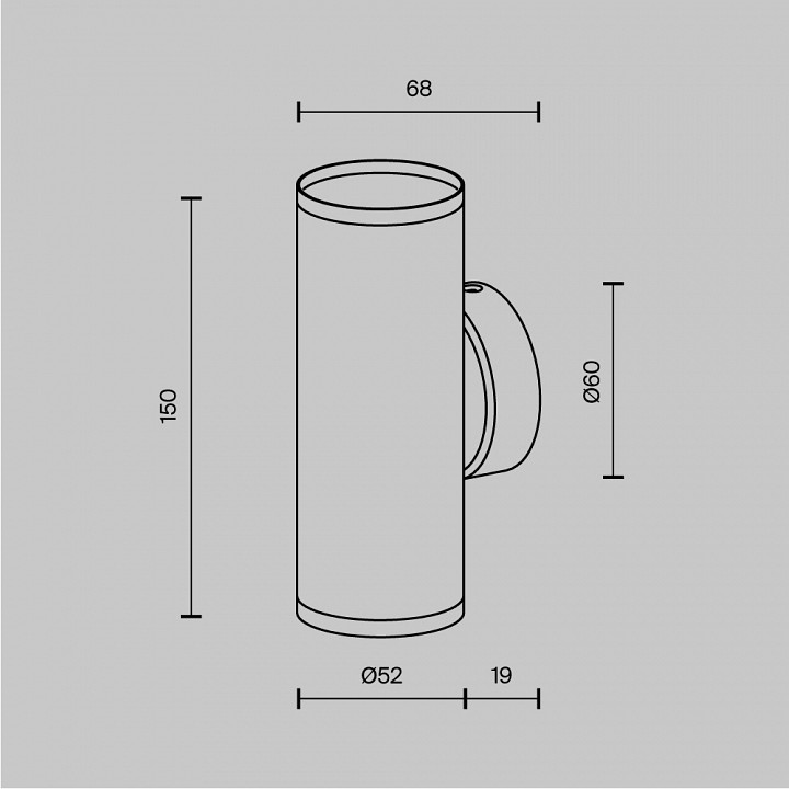 Бра maytoni technical focus s c068wl-02w