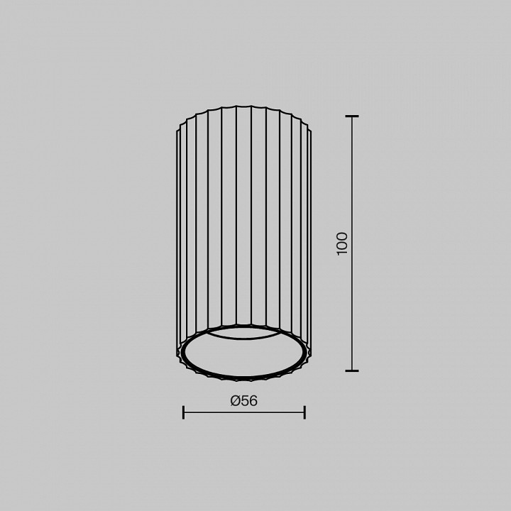 Накладной светильник maytoni technical calipso c106cl-01-gu10-b