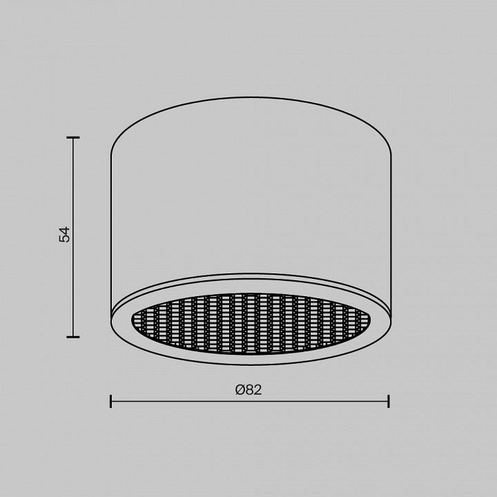 Накладной светильник maytoni technical glare c122cl-gx53-b