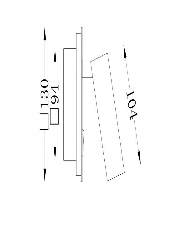 Бра maytoni technical ios 176 c175-wl-01-6w-b