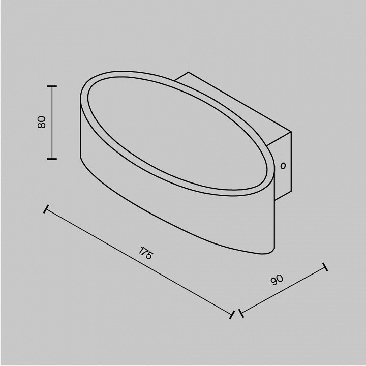 Накладной светильник maytoni technical trame c806wl-l5w