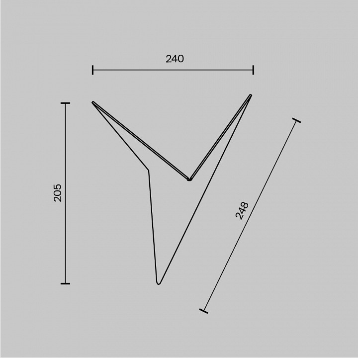 Накладной светильник maytoni technical trame c808wl-l3b