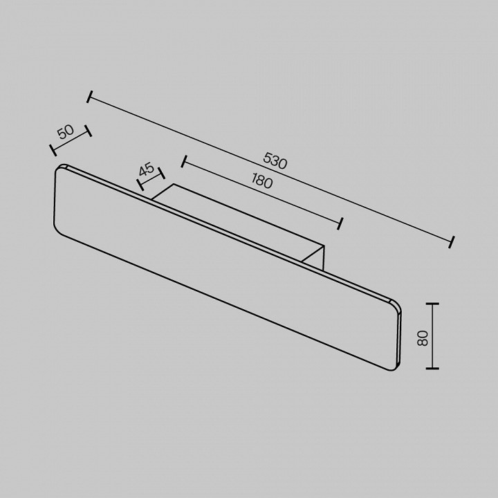 Накладной светильник maytoni technical stela c81wl-18w3k-b