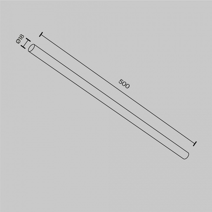 Штанги maytoni technical accessories for system axity ca001-l500-bs