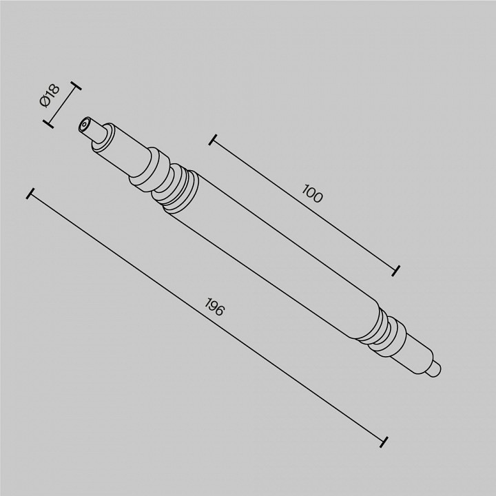 Соединитель линейный maytoni technical accessories for system axity ca004rc-b