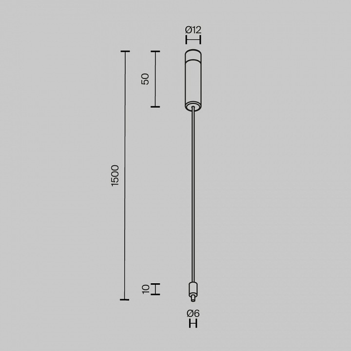 Основание на штанге maytoni technical accessories for system axity ca009pm-b