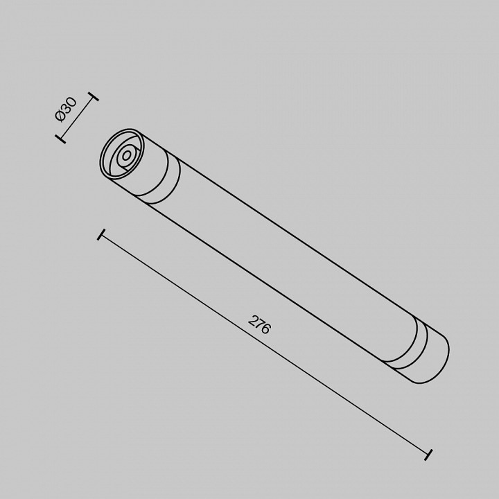 Соединитель линейный maytoni technical  ca011-l300-b