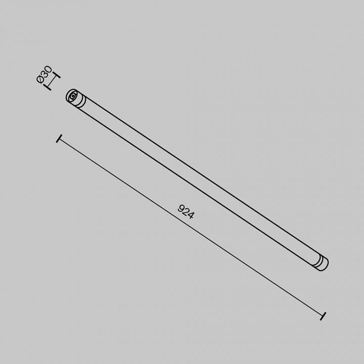 Соединитель линейный maytoni technical  ca011-l900-b