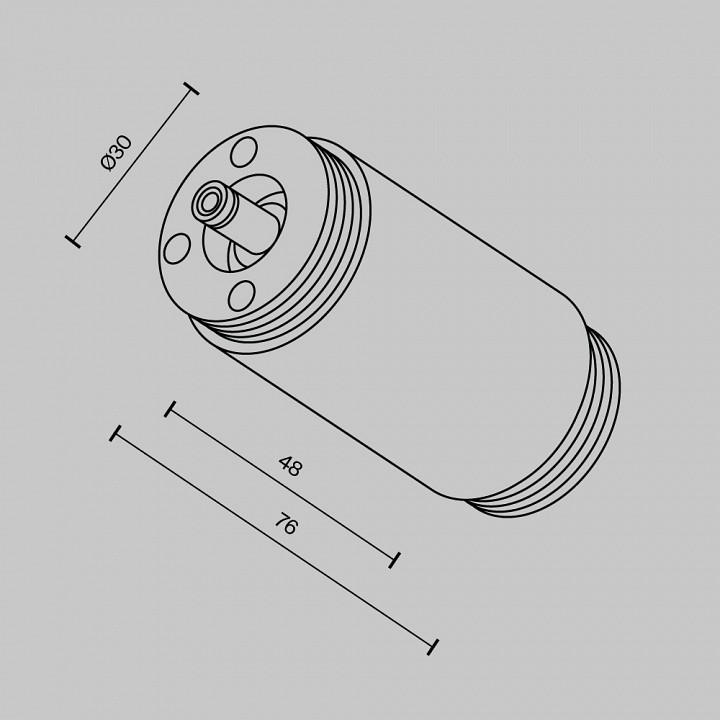 Соединитель линейный для треков maytoni technical  ca013ic-b