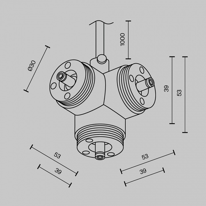 Токопровод угловой внутренний maytoni technical  ca016tc-p-b