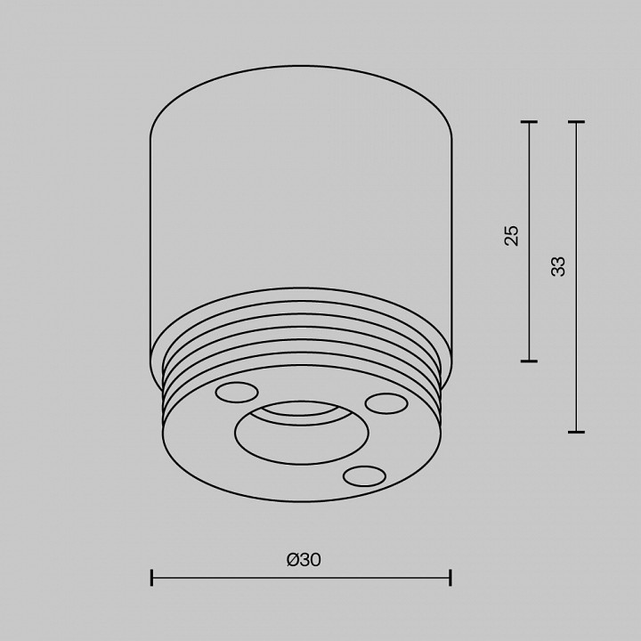 Крепление для трека maytoni technical  ca021ec-b