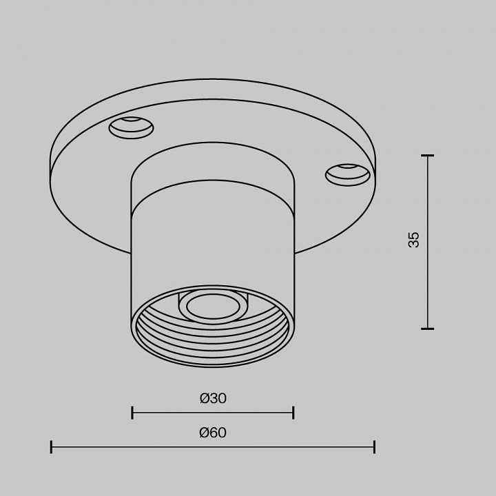 Крепление для трека maytoni technical  ca023bi-b