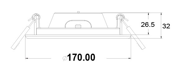 Встраиваемый светильник maytoni technical stockton dl016-6-l12w