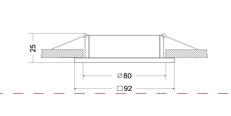 Встраиваемый светильник maytoni technical atom dl024-2-01b