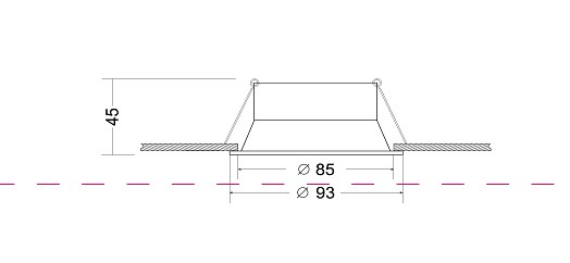 Встраиваемый светильник maytoni technical dot dl028-2-01w