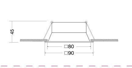 Встраиваемый светильник maytoni technical dot dl029-2-01b