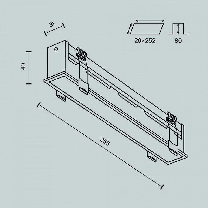 Встраиваемый светильник maytoni technical basis dl066-20w3-6k-b