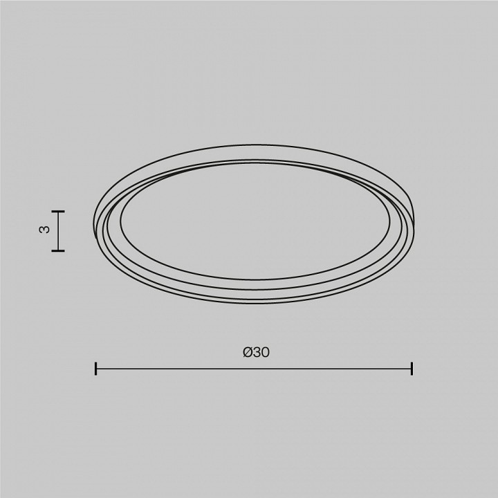 Кольцо декоративное maytoni technical  dla110-b
