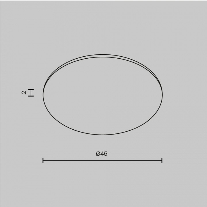 Линза maytoni technical dip glass001-d45