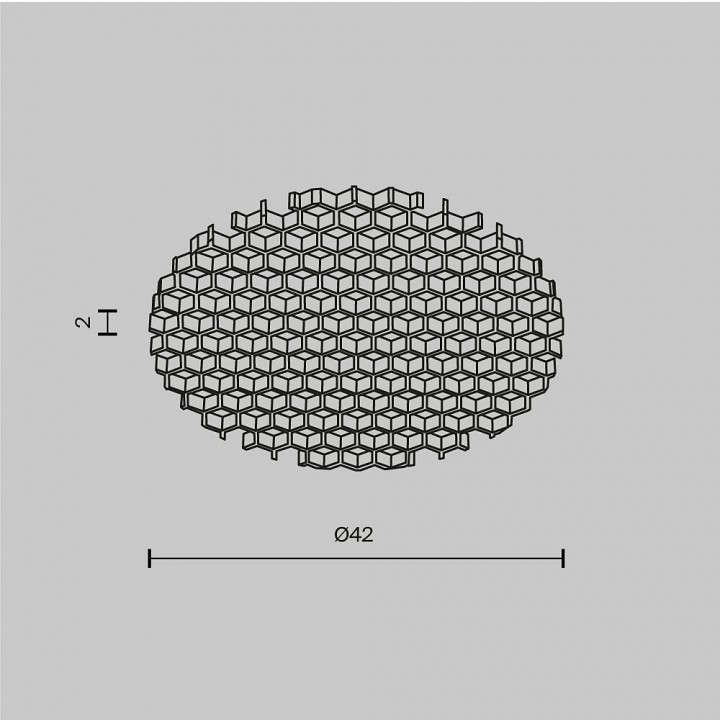 Сотовый фильтр maytoni technical dip honeycomb001-d41.5