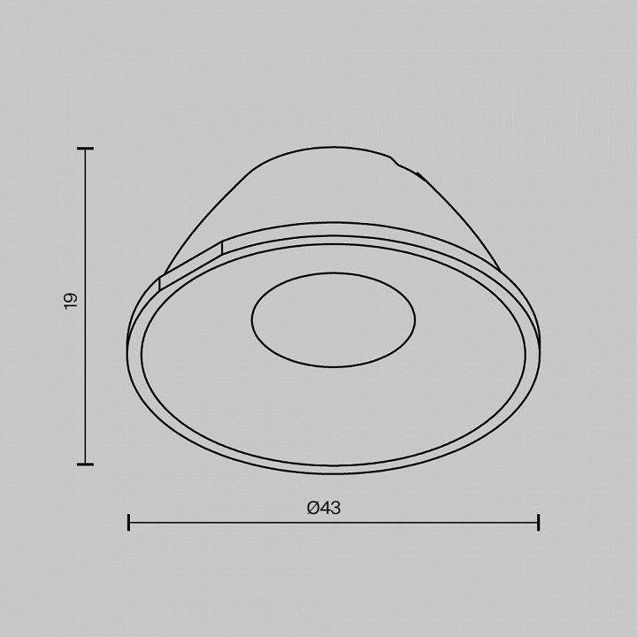 Линза maytoni technical accessories lenscd43-24