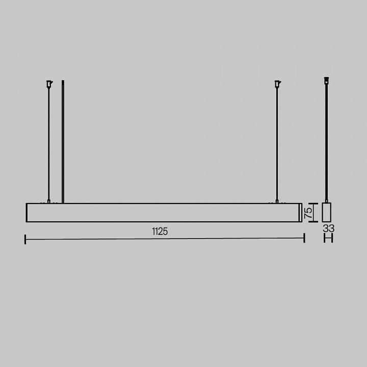 Подвесной светильник maytoni technical basis p051pl-36w2.7-6k-w