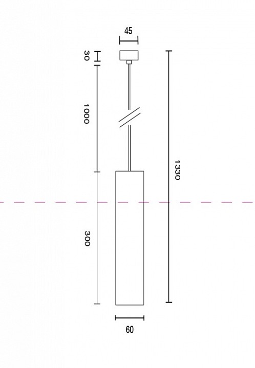 Подвесной светильник maytoni technical focus p075pl-01b