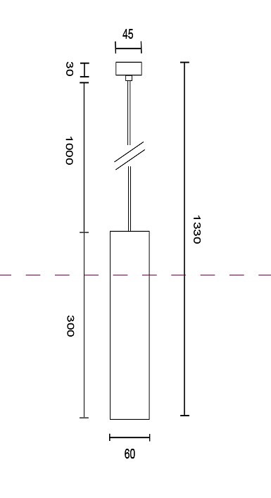 Подвесной светильник maytoni technical focus p075pl-01w