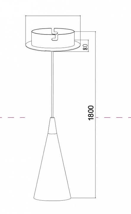 Подвесной светильник maytoni technical nevill p318pl-01b