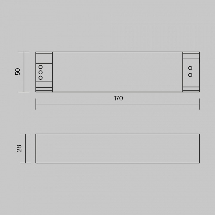 Блок питания maytoni technical power supply magnetic psl005-100w-48v-ip20