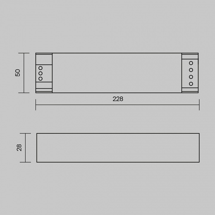 Блок питания maytoni technical power supply magnetic psl007-200w-48v-ip20