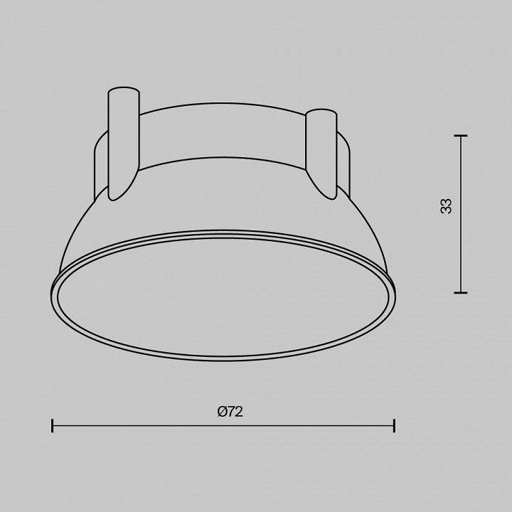 Кольцо декоративное maytoni technical accessories ring12-15w-rd-w