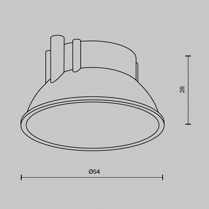 Вставка декоративная maytoni technical downlight ring8-10w-rd-bs