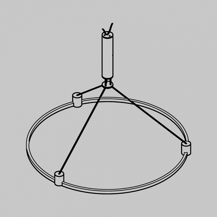 Трек подвесной maytoni technical готовая конструкция tfc-flar-h02-b