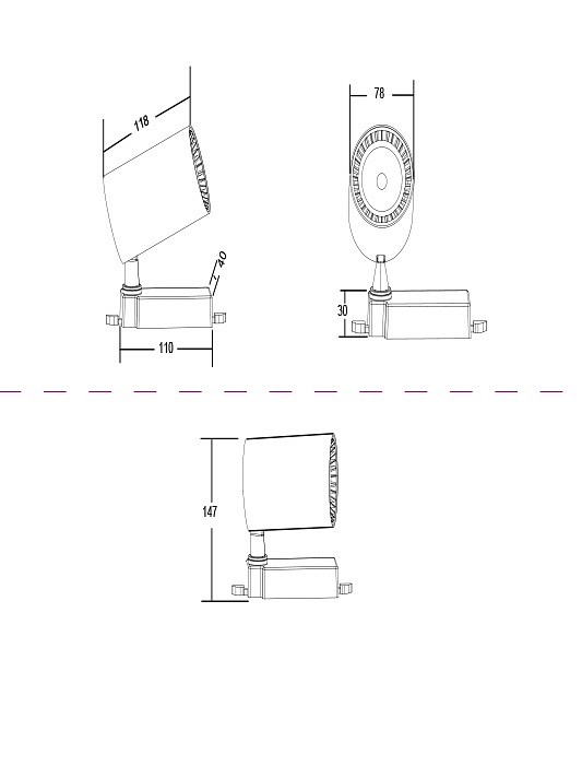 Светильник на штанге maytoni technical vuoro tr003-1-12w3k-w