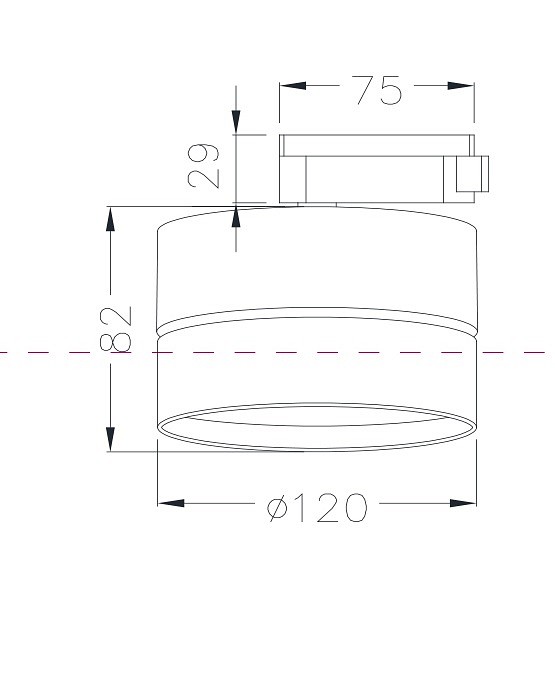 Накладной светильник maytoni technical onda tr007-1-18w3k-w4k