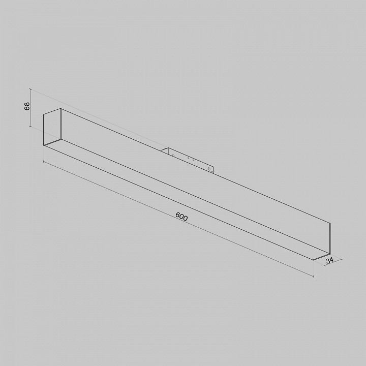 Накладной светильник maytoni technical basis tr012-2-20w3k-b