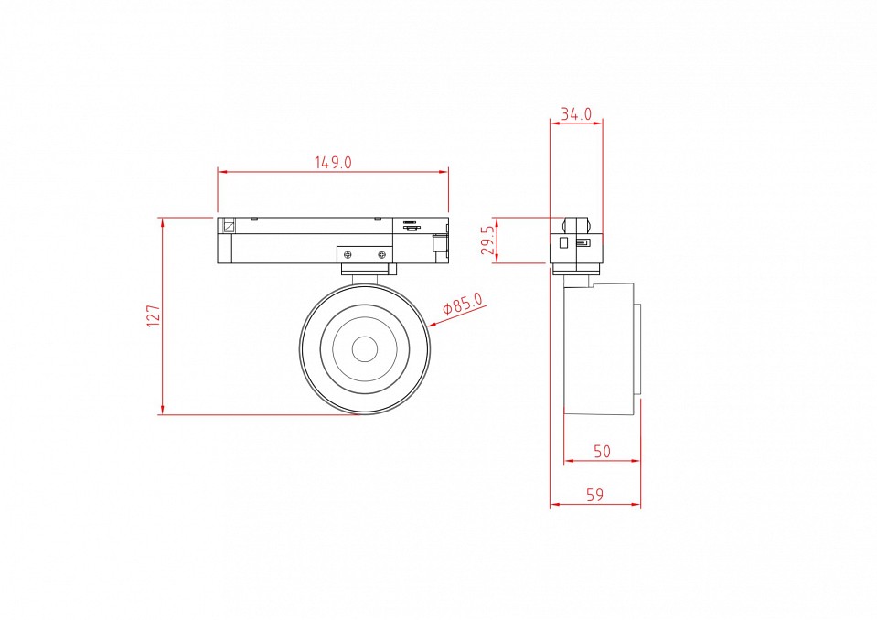 Светильник на штанге maytoni technical track lamps tr023-1-12b4k