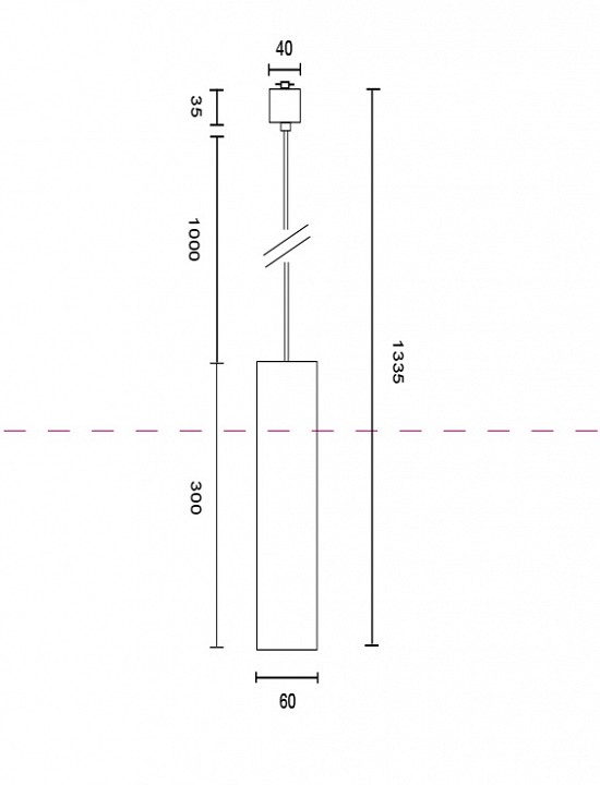 Подвесной светильник maytoni technical focus tr025-1-gu10-w
