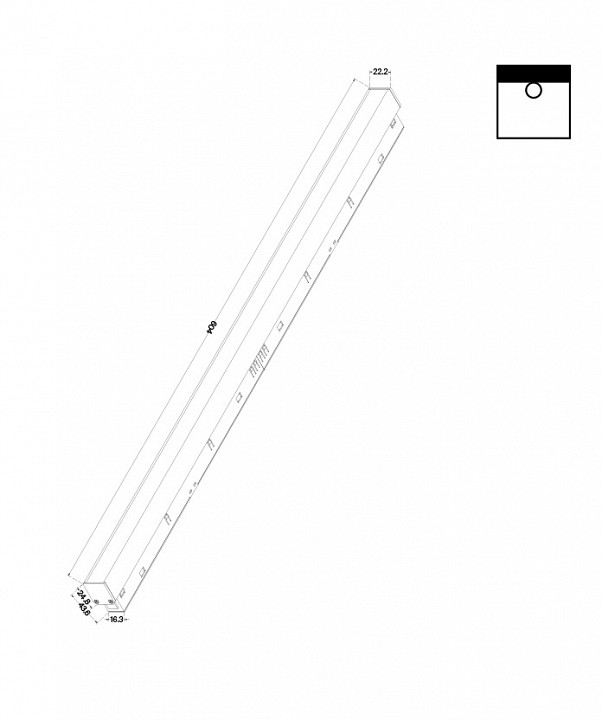 Встраиваемый светильник maytoni technical basis tr030-2-24w4k-b