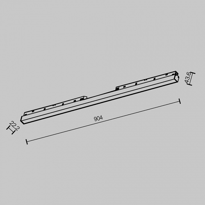 Встраиваемый светильник maytoni technical basis tr030-2-30w2.7k-b
