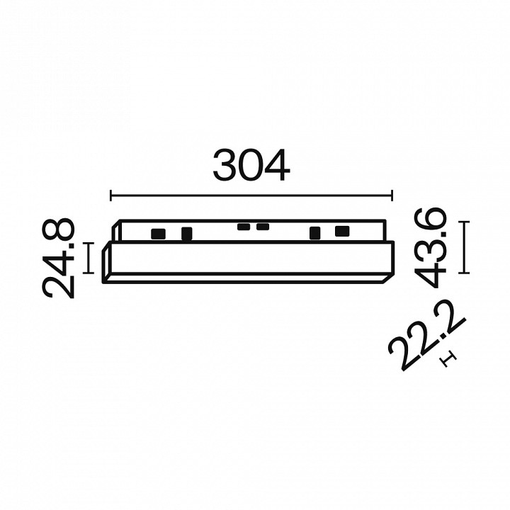 Встраиваемый светильник maytoni technical basis tr030-4-12w3k-ww-ds-b