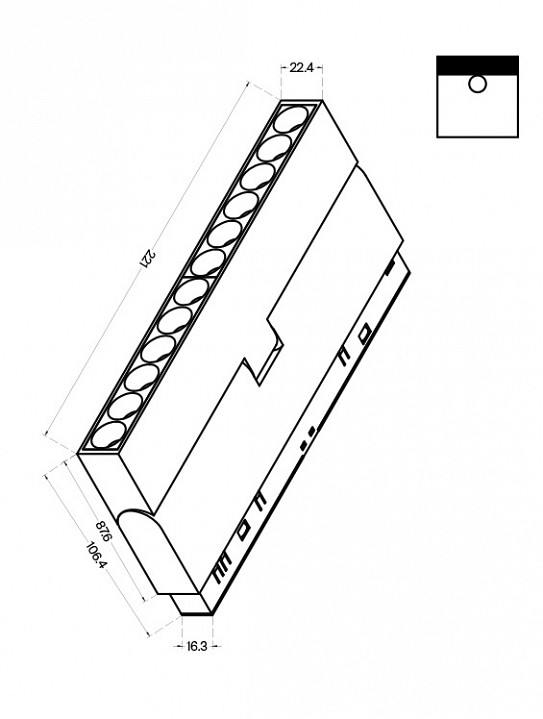 Накладной светильник maytoni technical points rot tr033-2-12w3k-b