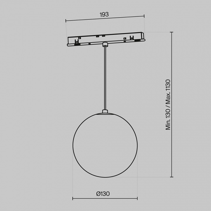 Подвесной светильник maytoni technical luna tr039-2-5w4k