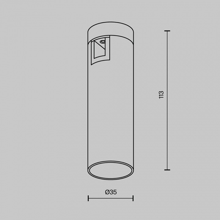 Накладной светильник maytoni technical focus led tr143-1-5w3k-w-b
