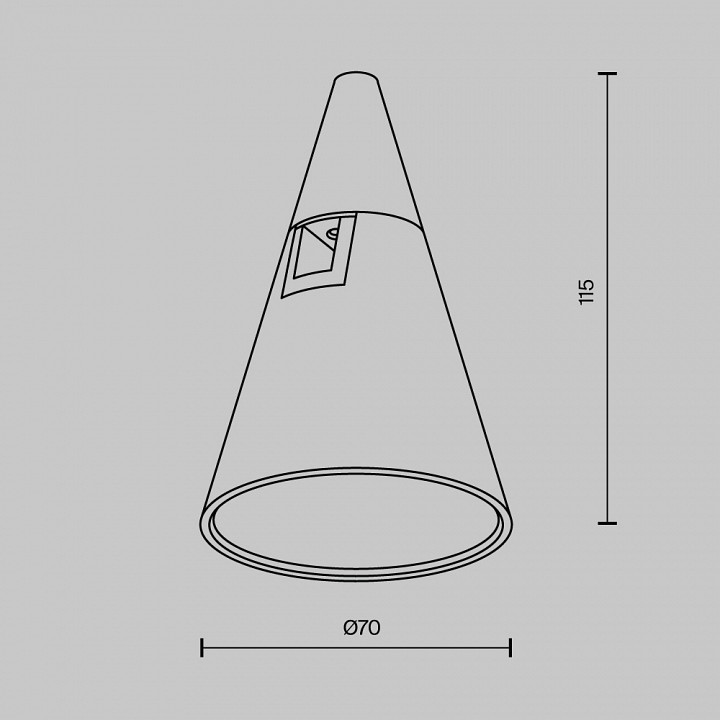 Накладной светильник maytoni technical keila tr146-1-5w4k-bs