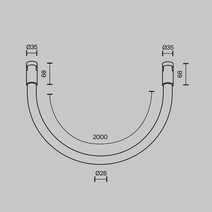 Комплект трековый maytoni technical tau tr154-1-27w4k-pt