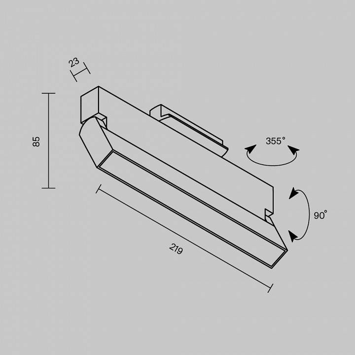 Накладной светильник maytoni technical basis rot tr223-1-12wcct-w-w
