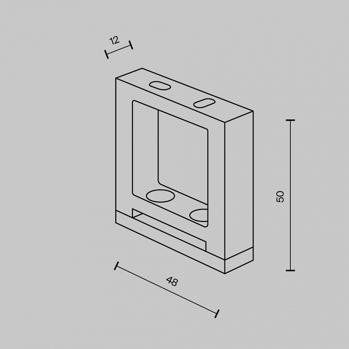 Крепление для треков-ремней maytoni technical accessories for system parity tra130bs-b-1