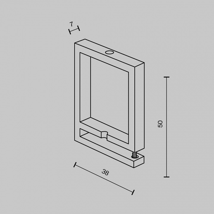 Крепление для треков-ремней maytoni technical accessories for system parity tra130bs-b